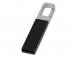 Флеш-карта USB 2.0 16 Gb с карабином Hook, черный/серебристый 