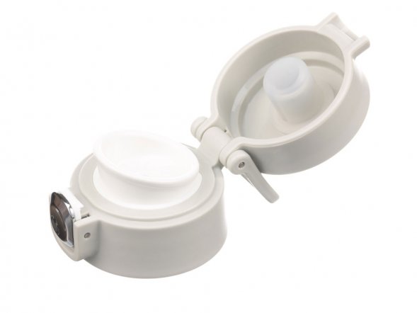 Термокружка Stinger, 0,42 л, сталь/пластик/силикон, белый, 6,5 x 7,5 x 21,9 см 