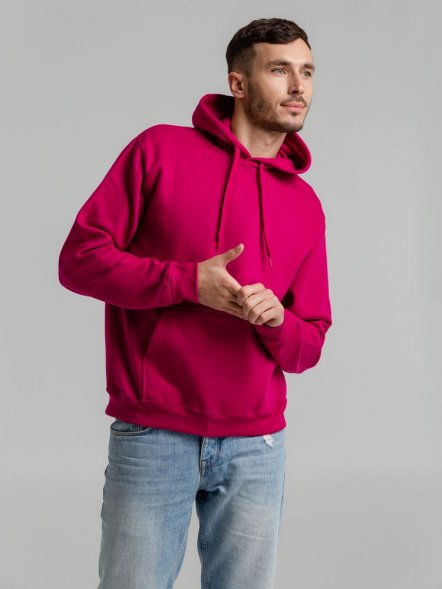 Толстовка с капюшоном Snake II ярко-розовая (фуксия) 