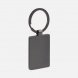 Брелок Gun Metal Leather Rectangle, графитовый 