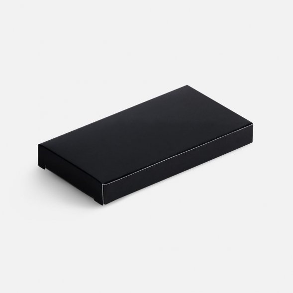 Брелок Gun Metal Leather Rectangle, графитовый 
