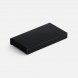 Брелок Gun Metal Leather Rectangle, графитовый 
