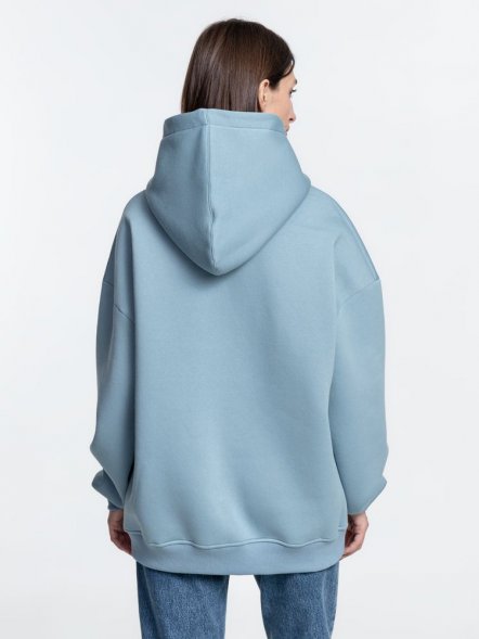 Худи Kulonga Oversize, серо-голубое 