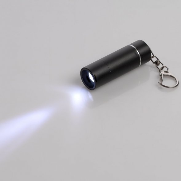 Брелок-фонарик Click Ray, ver.2, черный 
