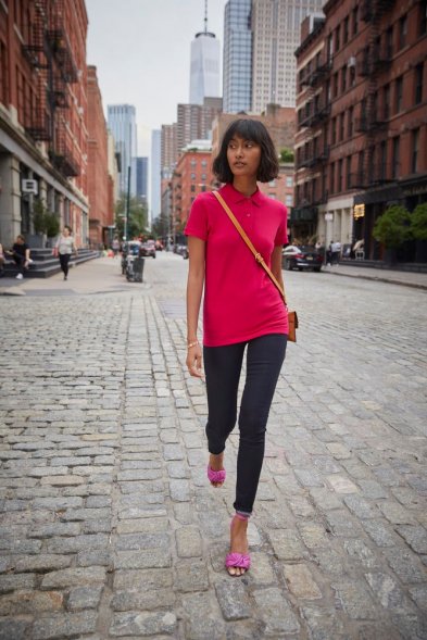 Рубашка поло женская Inspire, зеленое яблоко 