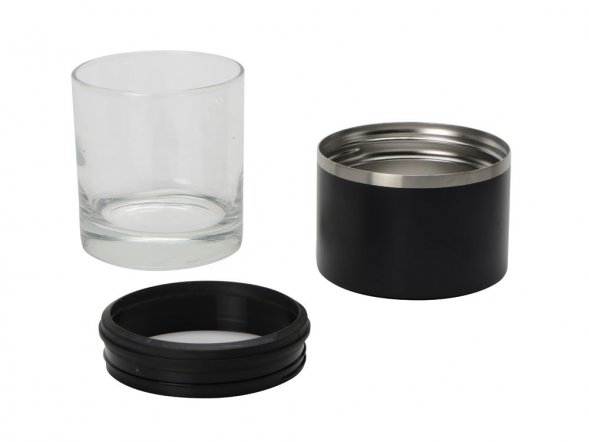 Тумблер для виски WHISKEY KUZIE, черный 