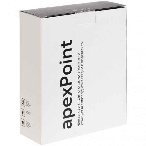 Станция для беспроводной зарядки с подсветкой apexPoint, черная 