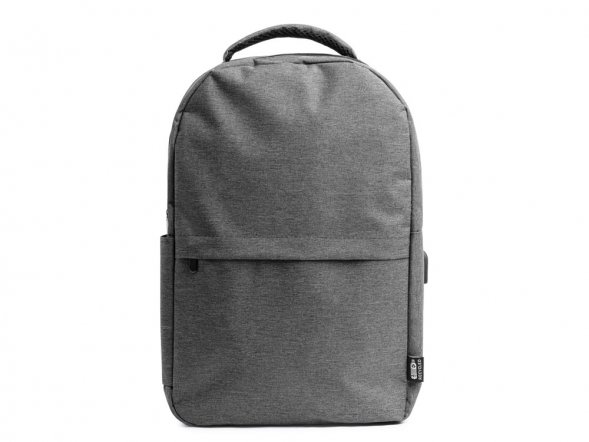 Рюкзак GREGOR из переработанного полиэстера RPET 600D, серый меланж 