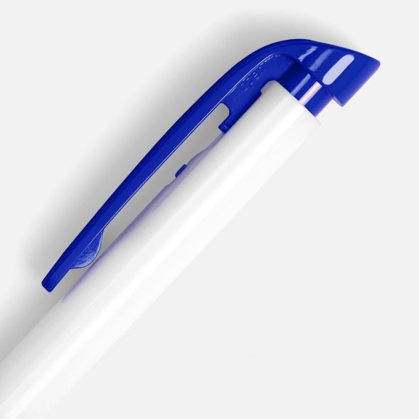 Ручка шариковая Favorite, белая с синим 