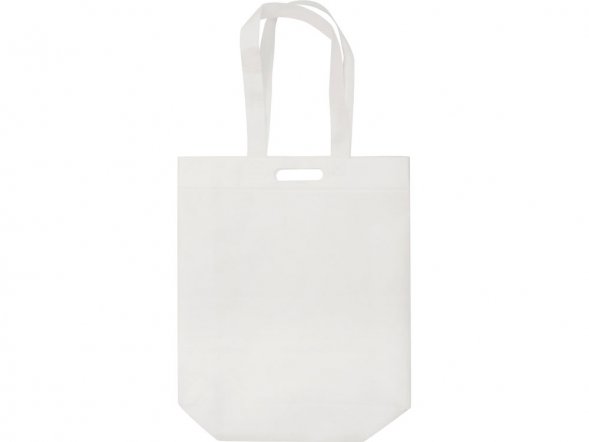 Сумка для покупок из спанбонда Ambit, 380*120*400 с ручкой 550/30 мм, белый 