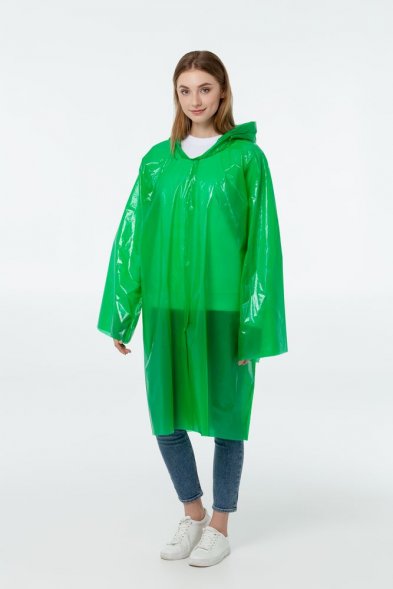 Дождевик-плащ BrightWay, зеленый 