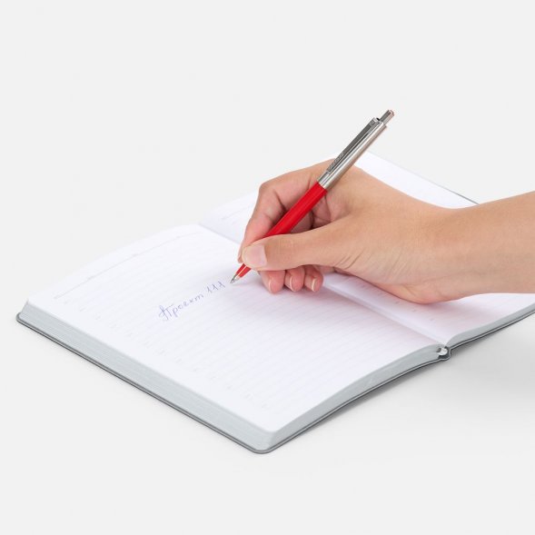 Ручка шариковая Senator Point Metal, ver.2, красная 