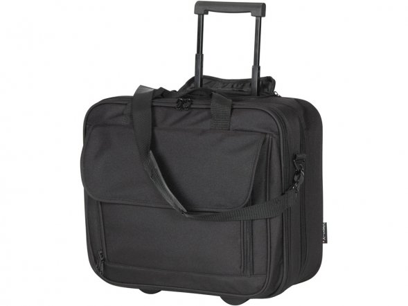 Сумка на колесиках с отделением для ноутбука, черный 