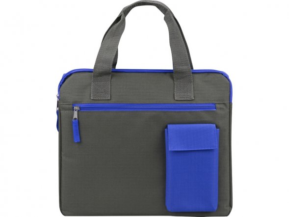 Конференц сумка Session, серый/синий 