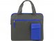 Конференц сумка Session, серый/синий 