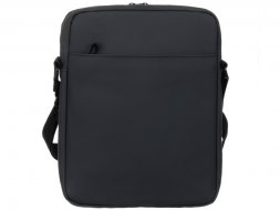 Сумка кросс-боди TORBER, черный/серый, полиуретан, 27 х 21 х 6 см