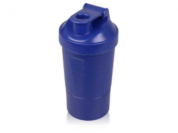 Шейкер для спортивного питания Level Up, синий 