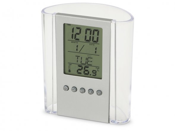 Подставка Минута, прозрачный/серебристый 