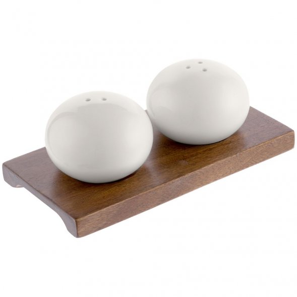 Набор из солонки и перечницы Piacente, белый 