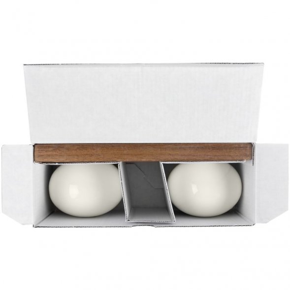 Набор из солонки и перечницы Piacente, белый 