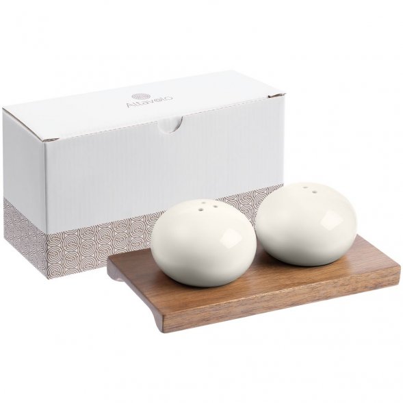 Набор из солонки и перечницы Piacente, белый 