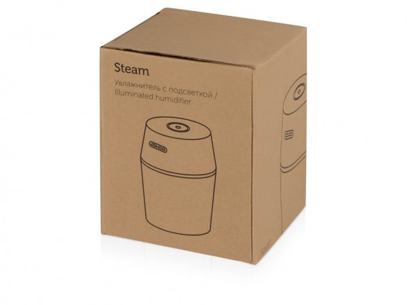 USB Увлажнитель воздуха с подсветкой Steam, белый 