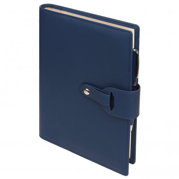 Ежедневник-портфолио Passage недатированный в подарочной коробке, синий 