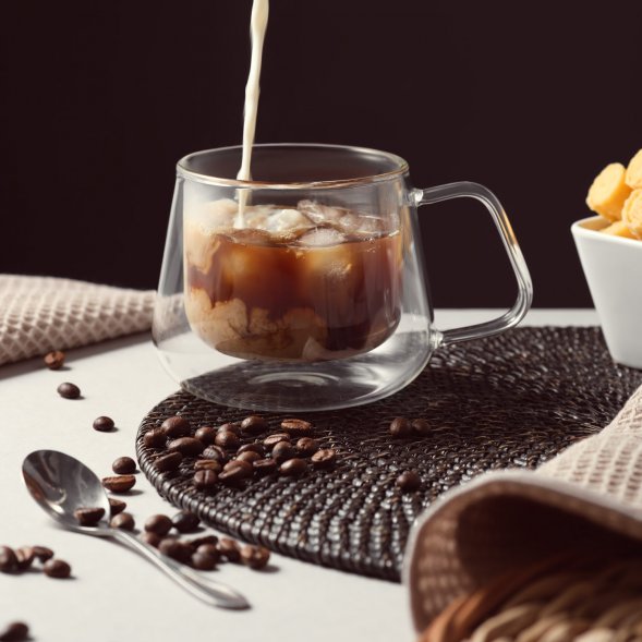 Кружка стеклянная с двойными стенками Dolce 