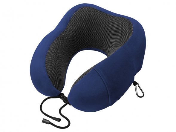 Подушка Dream с эффектом памяти, с кармашком, синий 