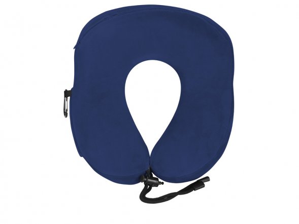 Подушка Dream с эффектом памяти, с кармашком, синий 