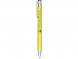 Кнопочная шариковая ручка Moneta из анодированного алюминия, черные чернила, желтый 
