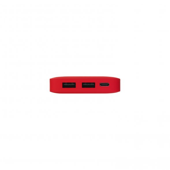 Внешний аккумулятор с подсветкой Ancor Plus 10000 mAh, красный 