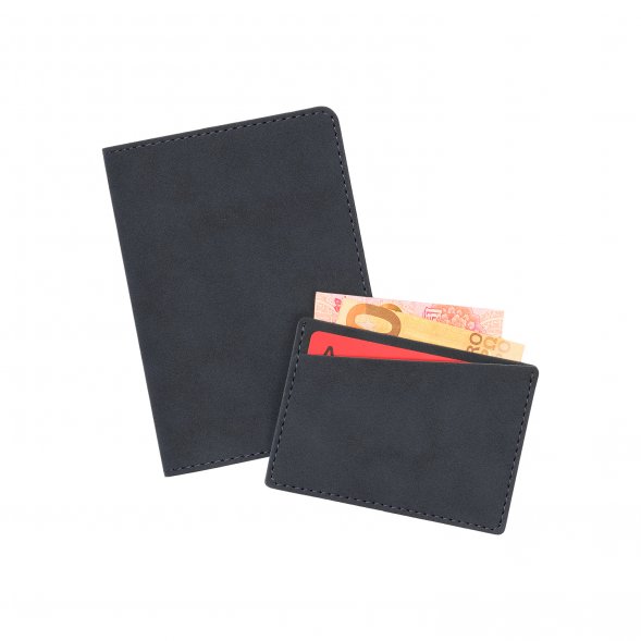 Кардхолдер Nuba со скошенным карманом, синий 