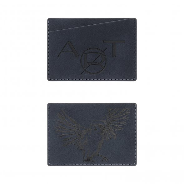 Кардхолдер Nuba со скошенным карманом, синий 