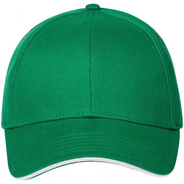 Бейсболка Spiker, зеленая с белым 