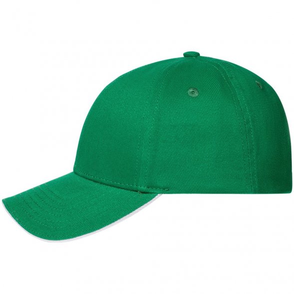 Бейсболка Spiker, зеленая с белым 