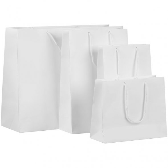 Пакет бумажный с ламинацией Lami Tote S, белый 