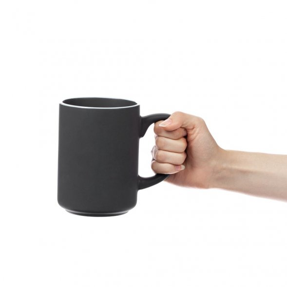 Кружка Mugful, темно-серая (графитовая) 