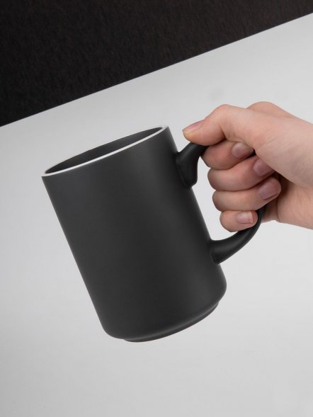 Кружка Mugful, темно-серая (графитовая) 