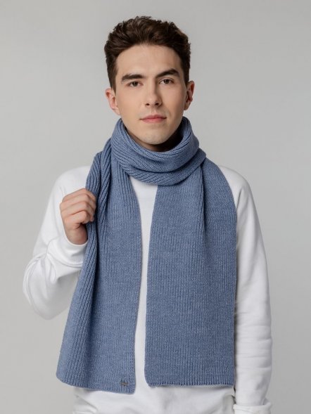 Шарф Tommi, голубой меланж 