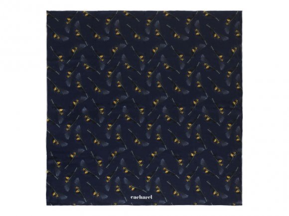 Шелковый платок Victoire Navy 