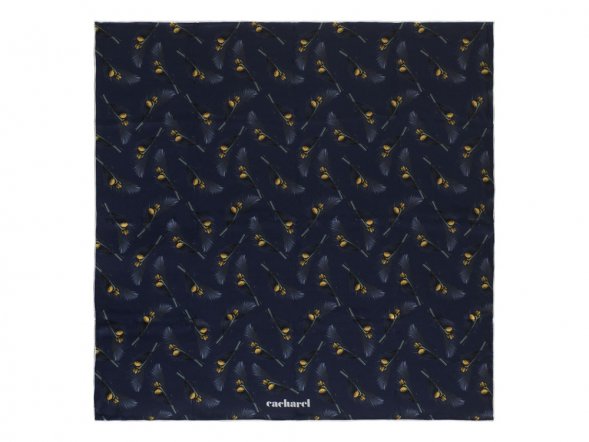 Шелковый платок Victoire Navy 