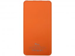 Портативное зарядное устройство Reserve с USB Type-C, 5000 mAh, оранжевый