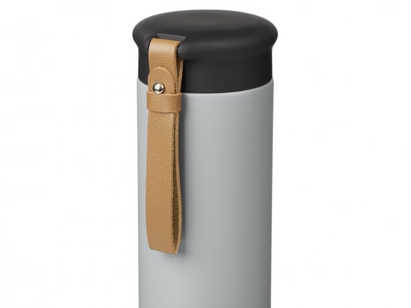 Вакуумный термос Engage, 450 мл, тубус, средне-серый 