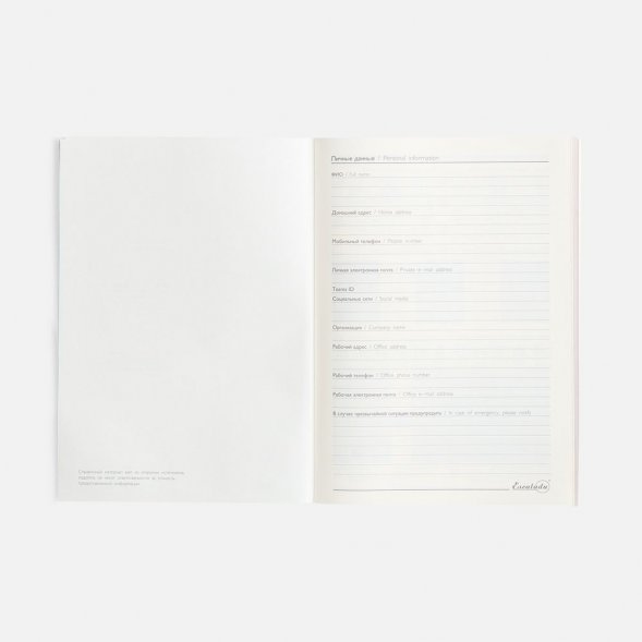 Ежедневник Repute, недатированный, синий 