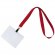 Лента для бейджа Neckband, красная 