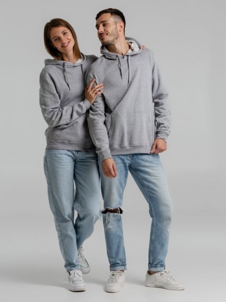 Толстовка с капюшоном Snake II серый меланж 