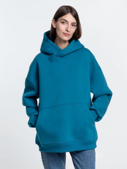 Худи Kulonga Oversize, бирюзовое 
