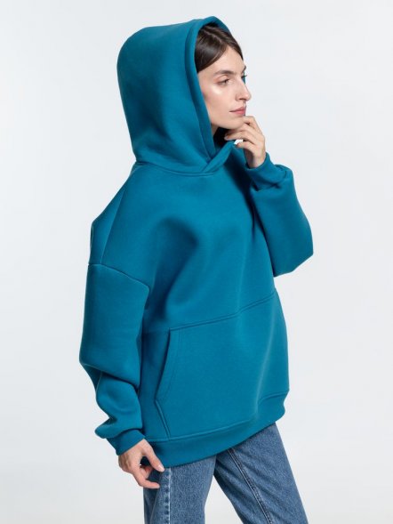 Худи Kulonga Oversize, бирюзовое 