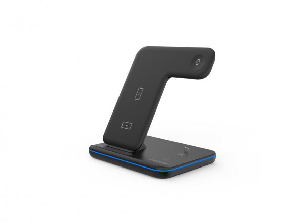 Беспроводное зарядное устройство для гаджетов 3-в-1 с технологией QI Canyon WS-302 (CNS-WCS302B), черный 